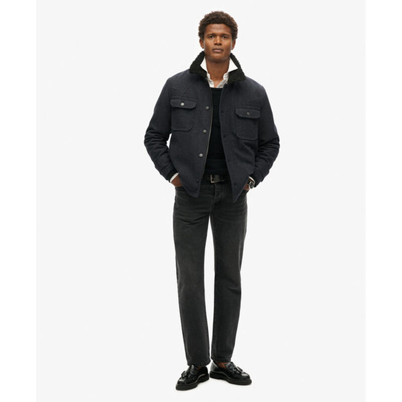 Superdry Merchant Wool Chore Jacket image number 3